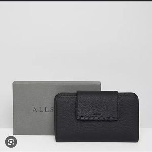 All Saints Leather Wallet | Black